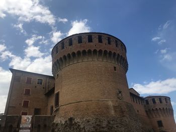 Low angle view of historical building against sky