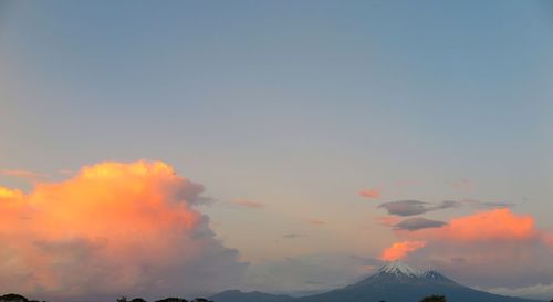 Low angle view of sky during sunset