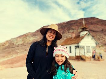 Portrait of a smiling girl wearing hat