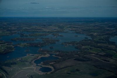 Aerial view of landscape