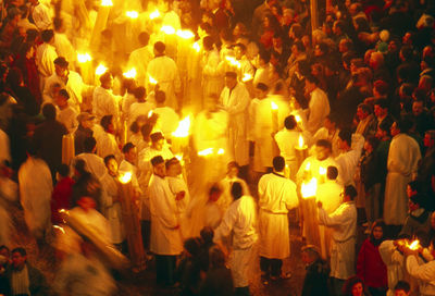 Crowd at night