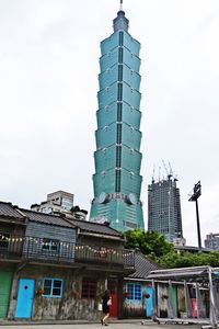 Low angle view of modern building