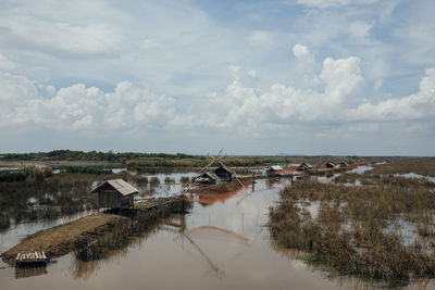 Panoramic shot of buildings against sky