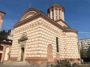 Low angle view of historical building against sky