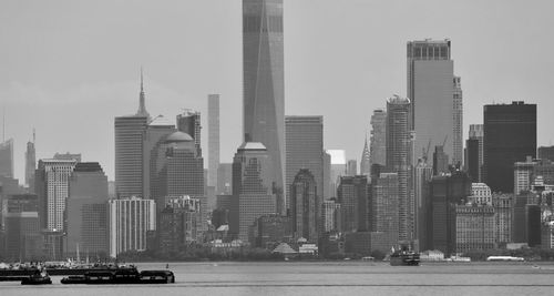 View of modern buildings in city