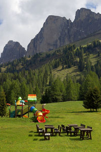 Scenic view of landscape against sky