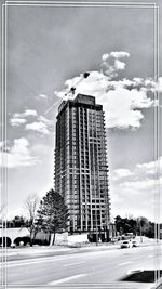 Low angle view of buildings against sky