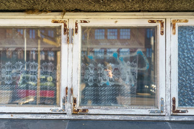 Window of abandoned building