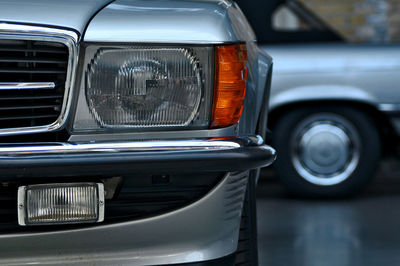 Close-up of vintage car