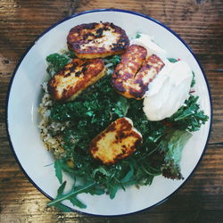 Close-up of served food