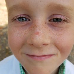 Close-up portrait of boy