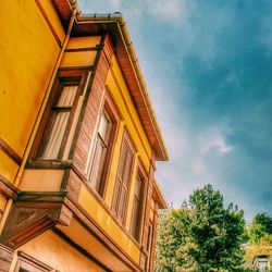 Low angle view of building against sky