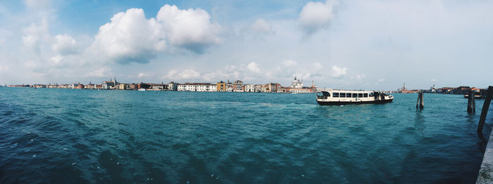 Panoramic view of sea against sky