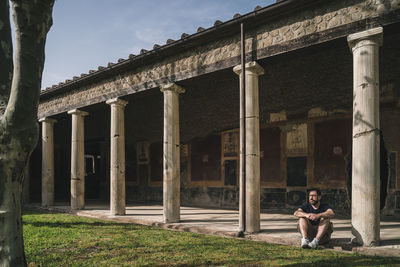 Courtyard of an ancient roman villa