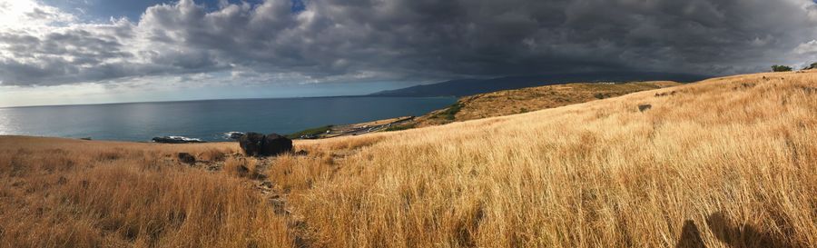 Scenic view of sea against sky