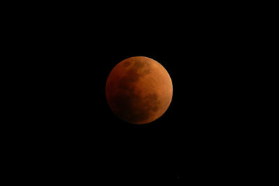 Scenic view of moon against sky at night