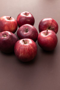 Close-up of apples on table