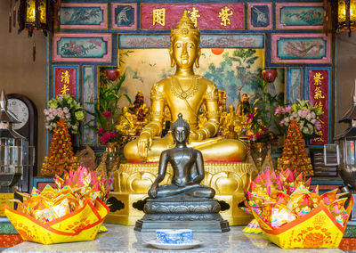 Buddha sculpture in temple