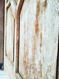 Close-up of weathered wall of old building