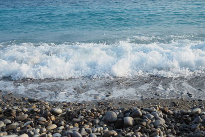 Scenic view of sea waves