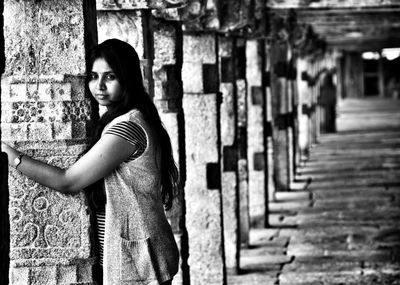 Girl standing outdoors