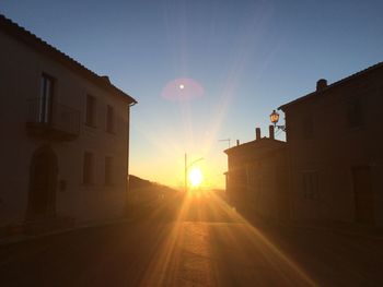 Sun shining through clouds