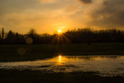 Scenic view of sunset