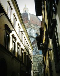 Low angle view of buildings in city