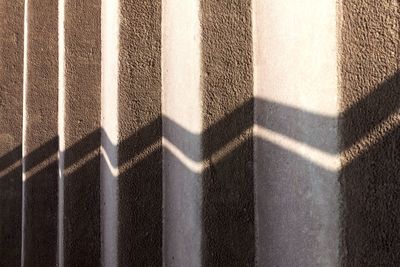 Tilt image of steps with shadow