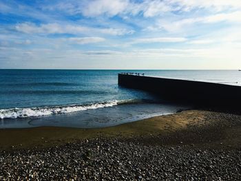 Scenic view of sea against sky