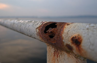 Close-up of rippled water against the sky