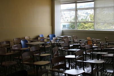 Interior of classroom