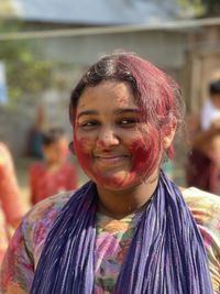 Close-up of young woman