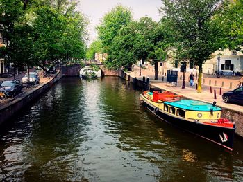 Boats in canal