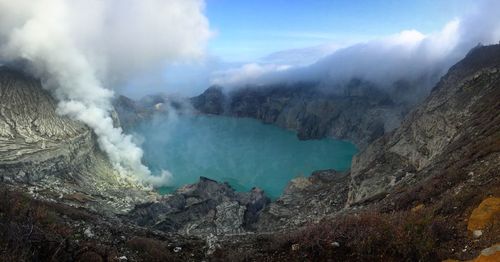 Panoramic view of landscape against sky