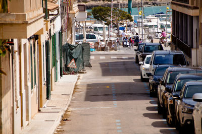 Street amidst buildings in city