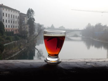 Close-up of drink on table