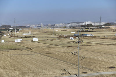 View of field against sky