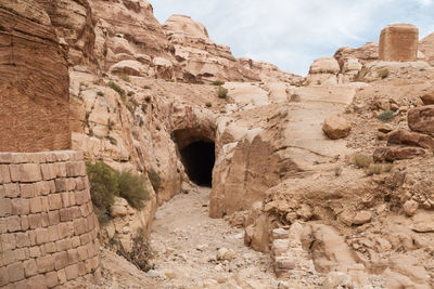 View of rock formations