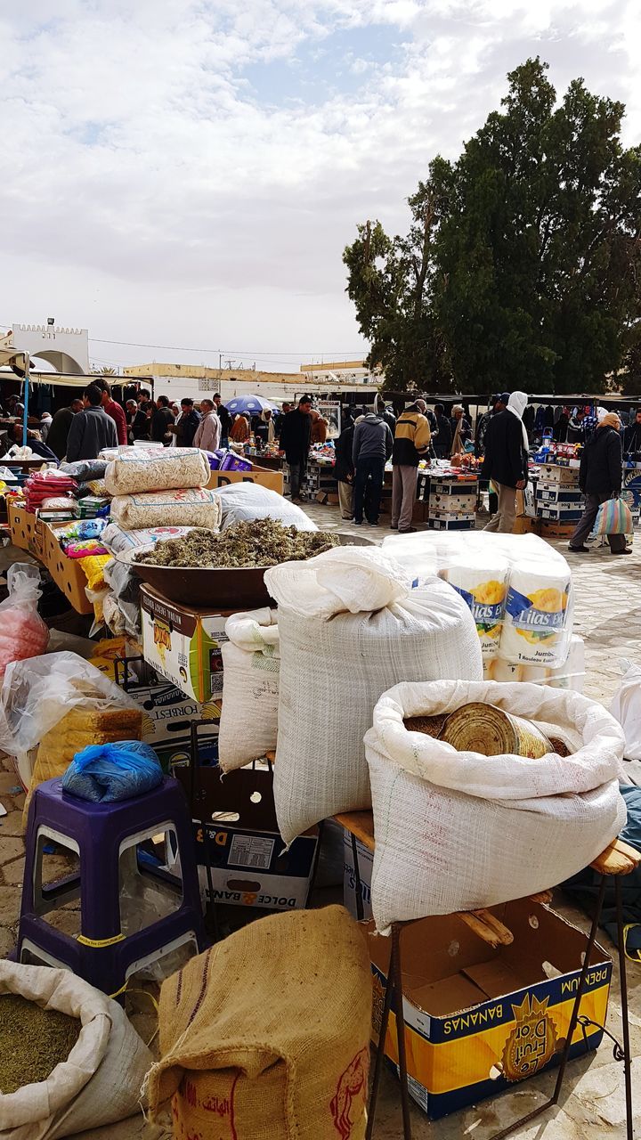 VIEW OF MARKET STALL