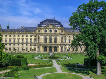 Low angle view of historic building