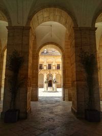 Corridor of historic building