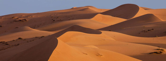 Scenic view of desert against sky