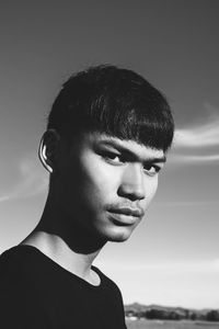 Portrait of a young man looking away