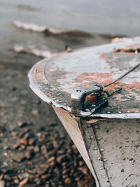 Close-up of old rusty metal