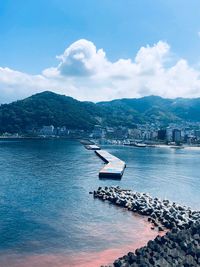 Scenic view of sea against sky