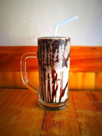 Close-up of drink on table