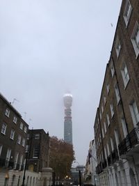 Low angle view of buildings in city