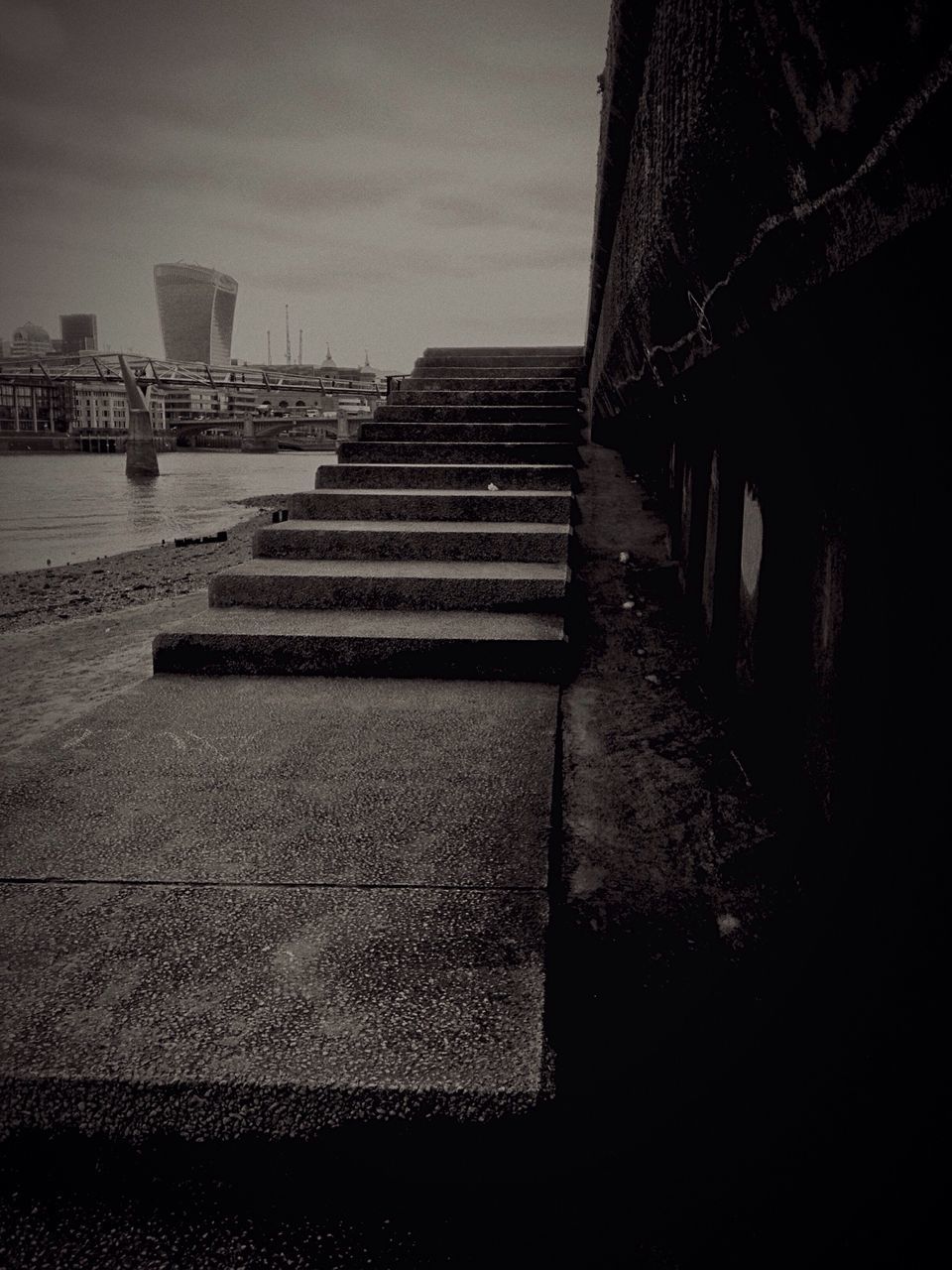 architecture, built structure, building exterior, water, sky, steps, city, sea, outdoors, building, day, shadow, no people, sunlight, travel destinations, staircase, dusk, steps and staircases, the way forward, river