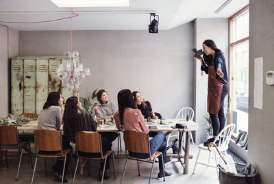 Group of people at home